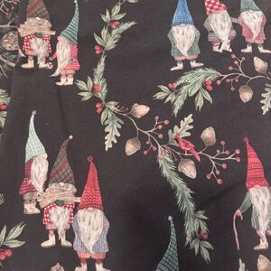 Pottery Barn Christmas Gnome Duvet Queen Size and 2 Standard Pillowcases